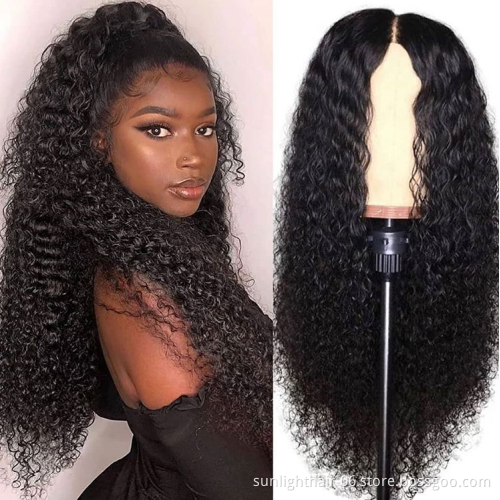 Wigs Indian  Virgin Human Hair Deep Curly Lace Front Human Hair Wigs For Women  Brazilian virgin Hair 13x4 Lace front wigs